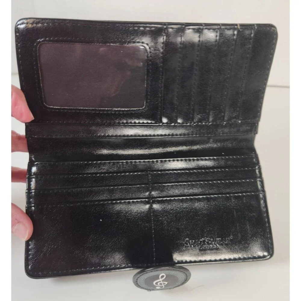 Shag Wear Women's Large Faux Leather Clutch Wallet Piano Keys Music Teacher